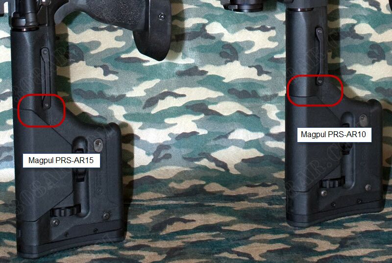 Magpul PRS Differences Visually Explained Magpul PRS AR15 versus Magpul PRS AR10 308 AR