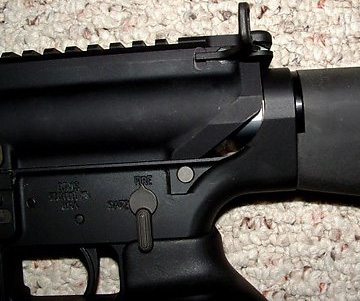 Picture of an Armalite AR-10 Upper Installed on a DPMS Lower