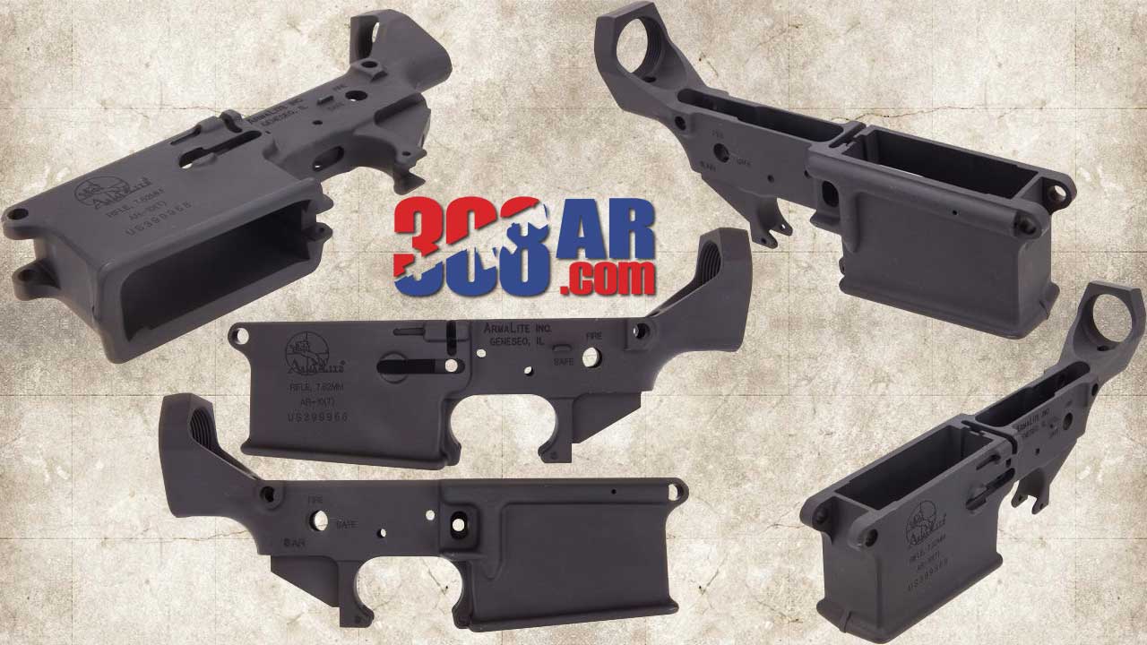 Picture of an ARMALITE AR-10 STRIPPED LOWER RECEIVER (B-Series) SKU:EA0901G