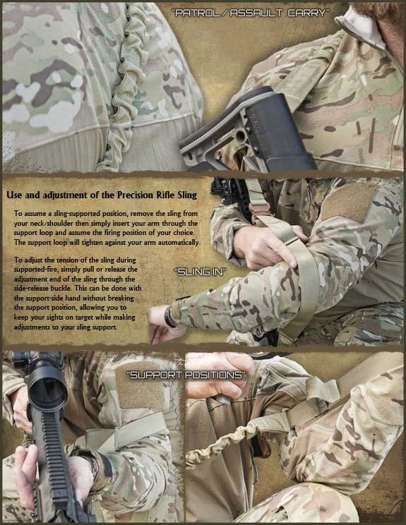 Armageddon Gear Precision Rifle Sling Sales Sheet Back