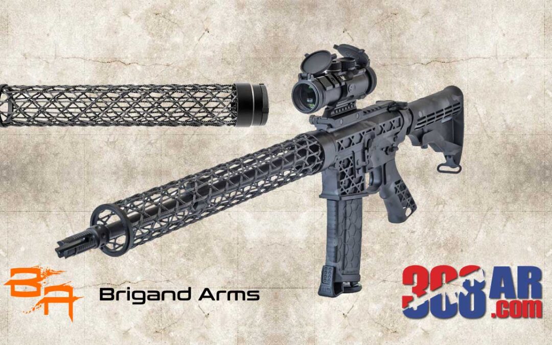 Lightweight Brigand Arms Edge .308 AR Carbon Fiber Handguard